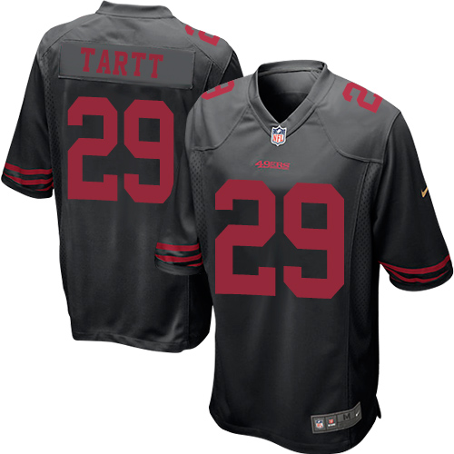 Men's Game Jaquiski Tartt Nike Jersey Black Alternate - #29 NFL San Francisco 49ers